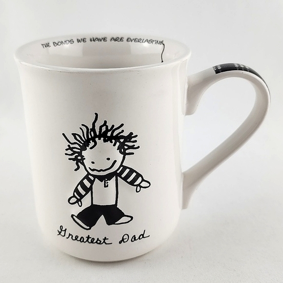 Children Of The Inner Light White Greatest Dad Porcelaine Mug Black White 16oz - Picture 2 of 15